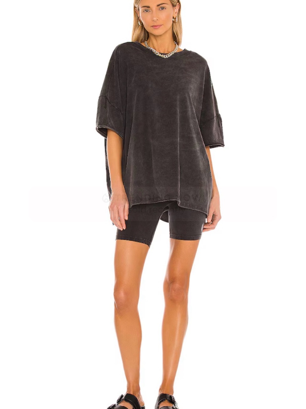 NWOT FP Movement Hot Shot Top in Washed Black - Large
